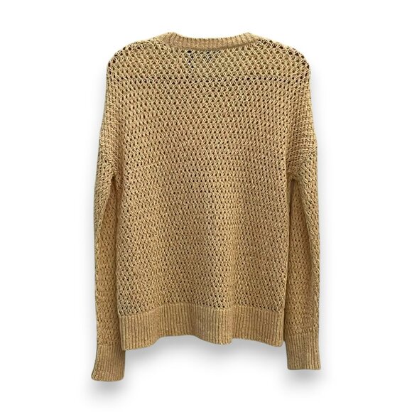 Theory Karenia Butter Yellow Crochet Sweater, NWT - Picture 3 of 3
